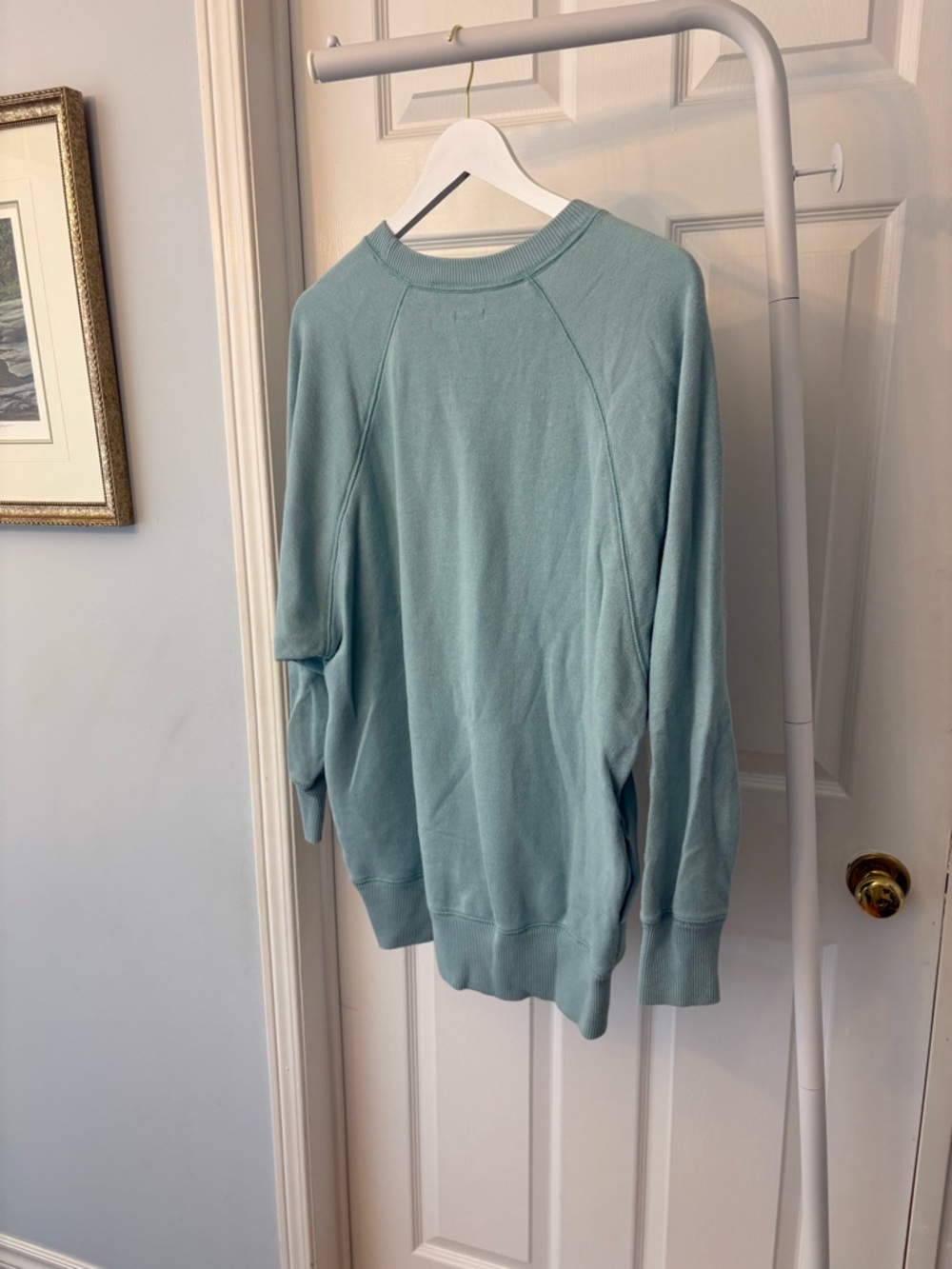 Aerie Blue Seagram Oversized Crewneck Sweatshirt Size Small - Picture 5 of 12
